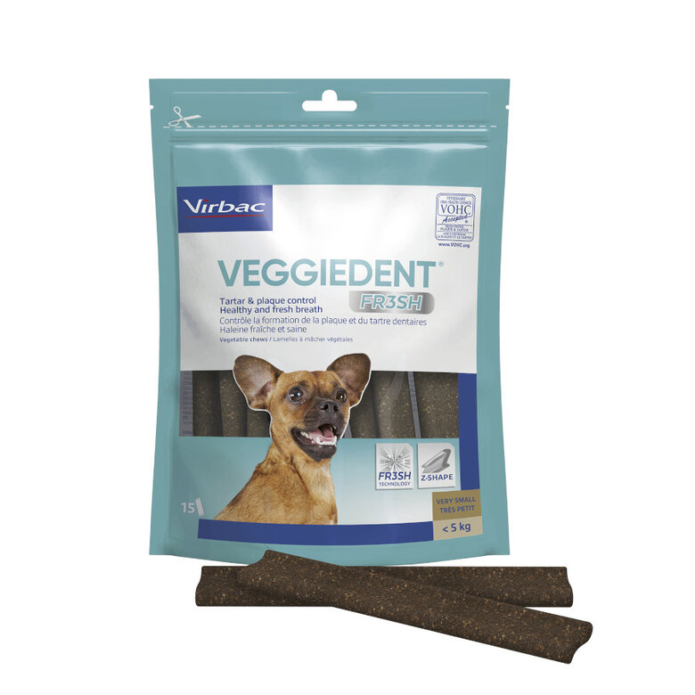 15 barritas Virbac Snacks Dentales VeggieDent Fresh para perros Toy,  Imagen numero 2 15 barritas Virbac Snacks Dentales VeggieDent Fresh para perros Toy, , large Imagen numero 2