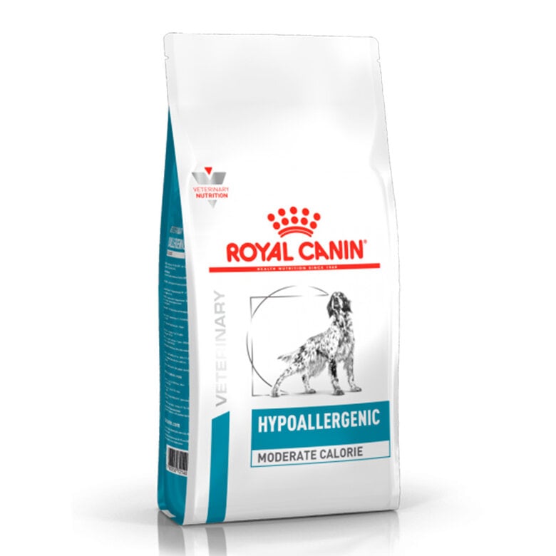 14 kg Royal Canin Veterinary Hypoallergenic Moderate Calorie pienso para perros,  Imagen numero 1 14 kg Royal Canin Veterinary Hypoallergenic Moderate Calorie pienso para perros, , large Imagen numero 1
