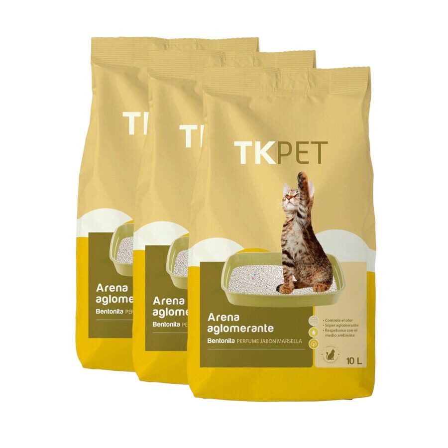 TK-Pet Arena Aglomerante Bentonita y Marsella para gatos