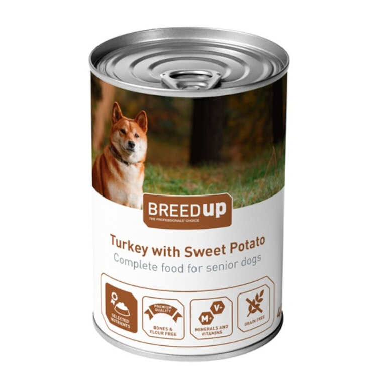 Breed Up Sénior Pavo con Batata para perros, , large image number null
