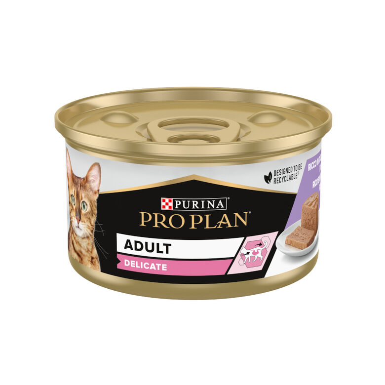 Pro Plan Delicate Mousse rico en pavo para gatos thumbnail