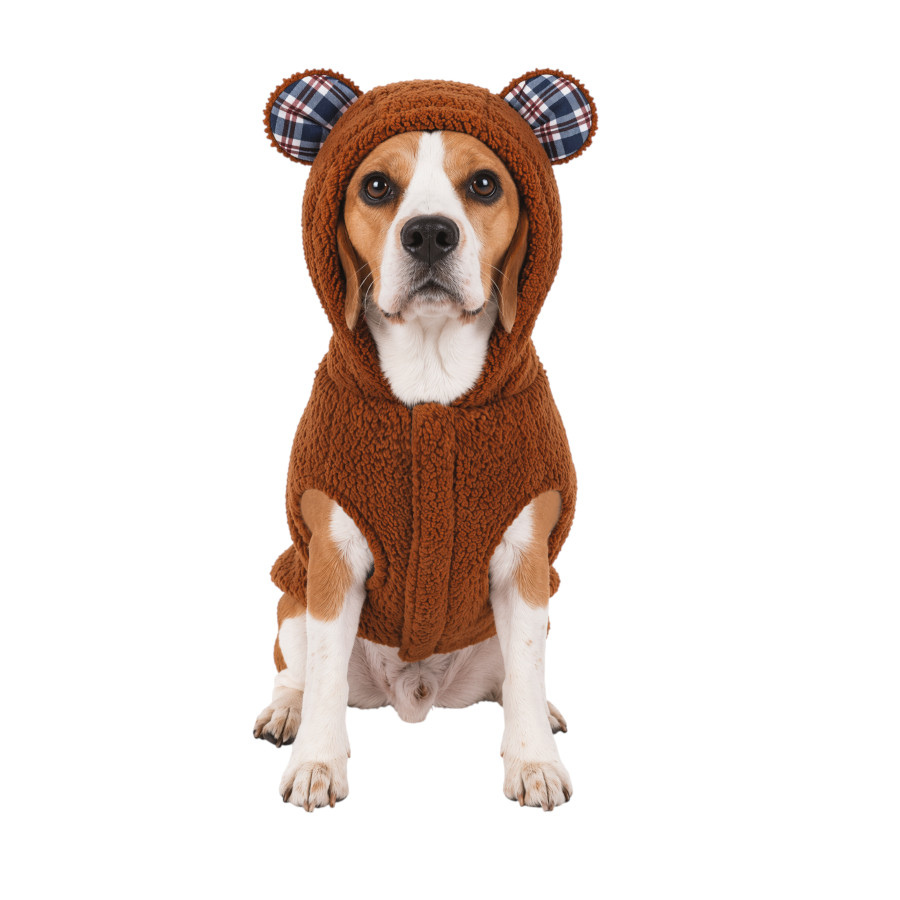 Gotoo Abrigo Teddy Marr&oacute;n para perros, , large Imagen numero 7