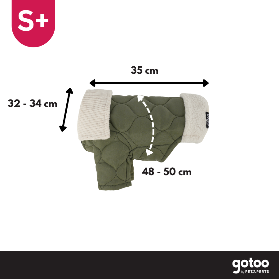 Gotoo Abrigo Acolchado Verde para perros, , large Imagen numero 4
