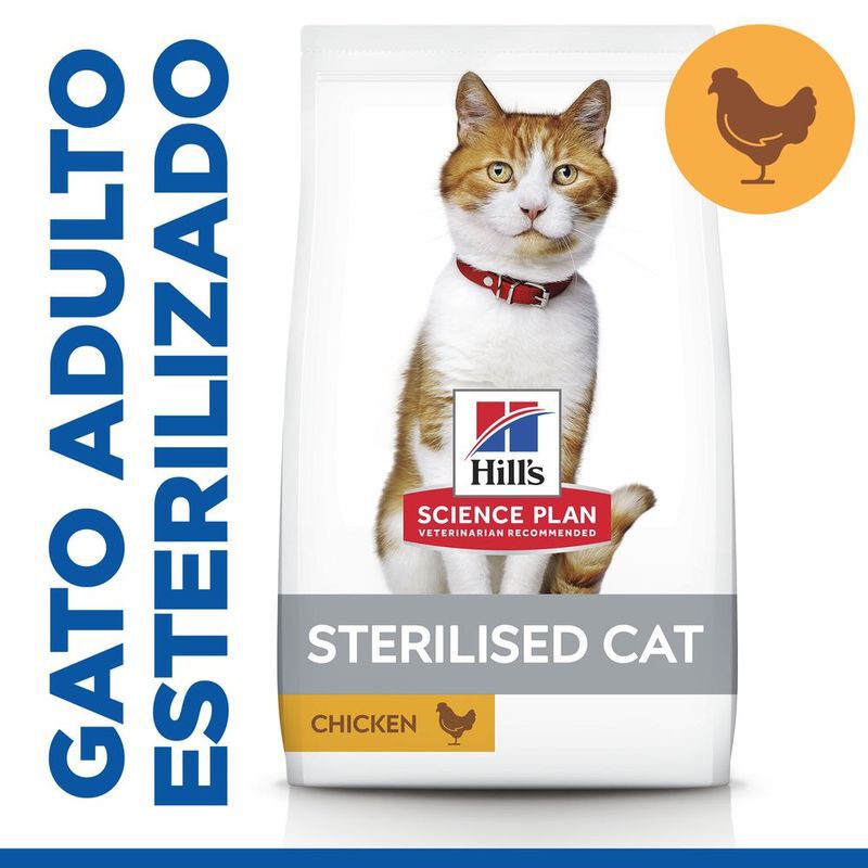 Hill&#039;s Science Plan Sterilised Adult Pollo pienso para gatos thumbnail