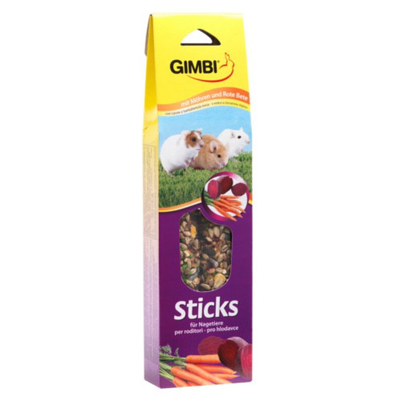 Gimbi Sticks zanahoria y heno snacks para roedores image number null