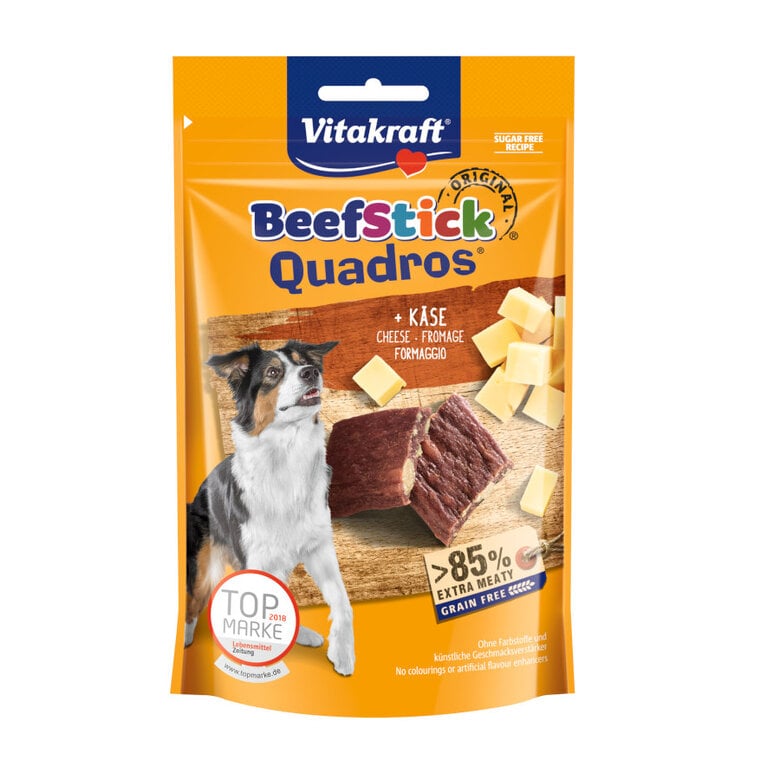 70 g Vitakraft BeefStick Quadros Bocaditos Queso para perros,  Imagen numero 1 70 g Vitakraft BeefStick Quadros Bocaditos Queso para perros, , large Imagen numero 1
