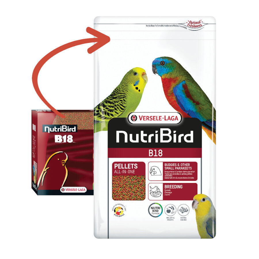 Nutribird B18 pienso para agapornis y periquitos, , large Imagen numero 2