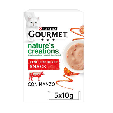 Gourmet Nature’s Creations Snack Húmedo de Buey para gatos