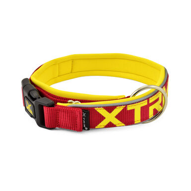X-TRM Neón Flash Collar Rojo y Amarillo para perros