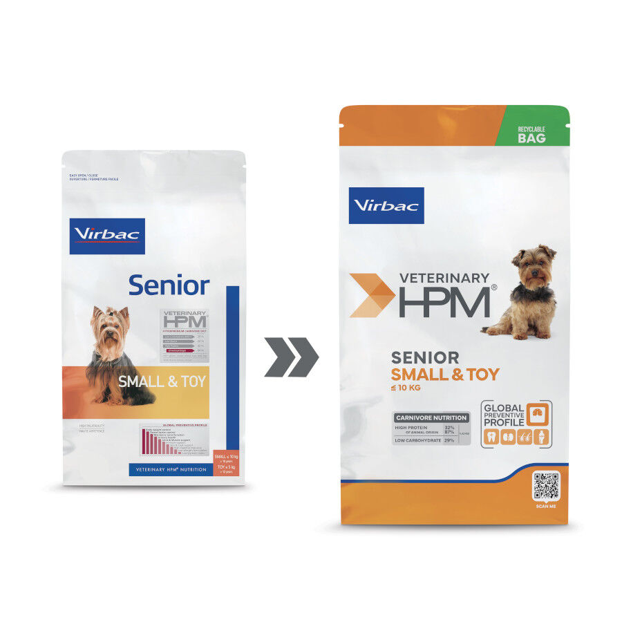 1.5 kg Virbac Veterinary HPM Senior Small & Toy pienso para perros&nbsp;, , large Imagen numero 2