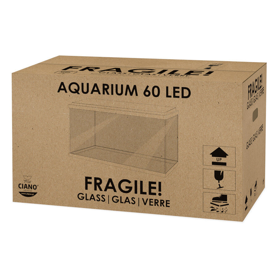 Ciano Aqua Led 60 Blanco acuario con luz led, filtro y calentador thumbnail