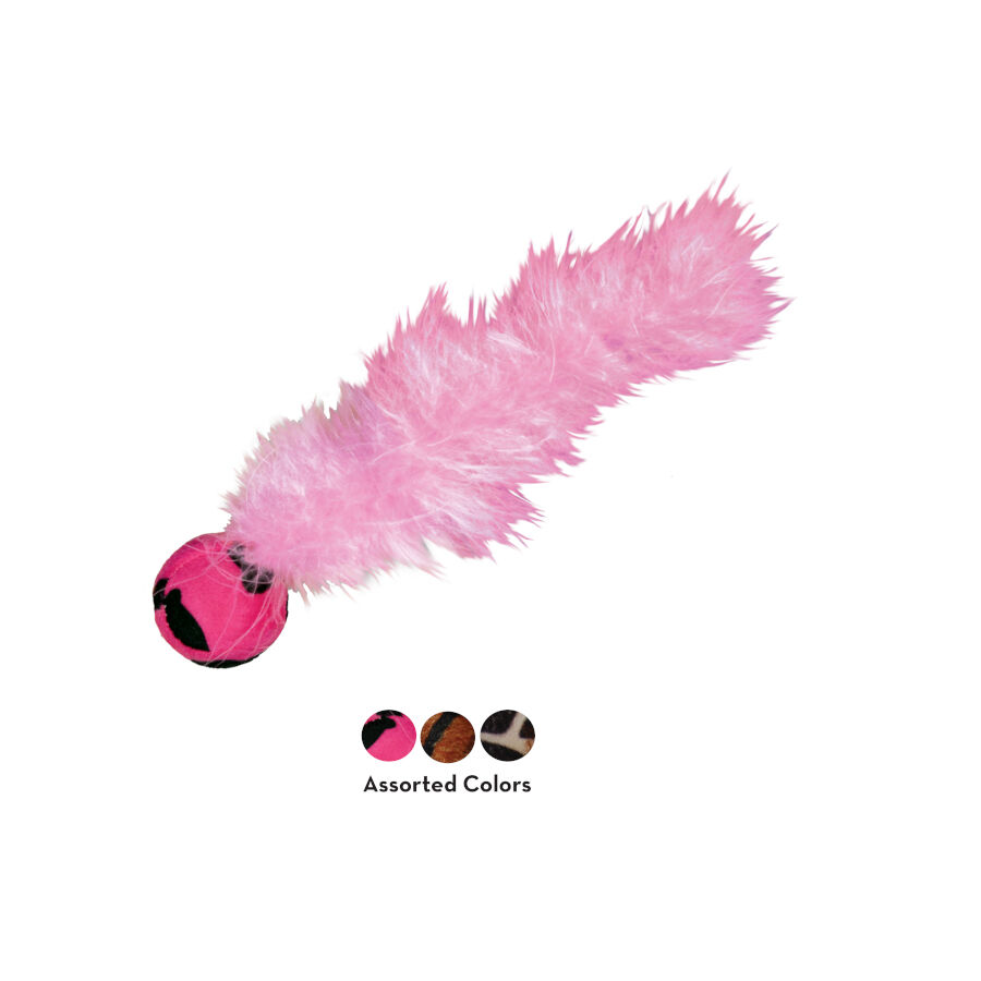 Kong Active Wild Tails Pelota con Plumas para gatos thumbnail