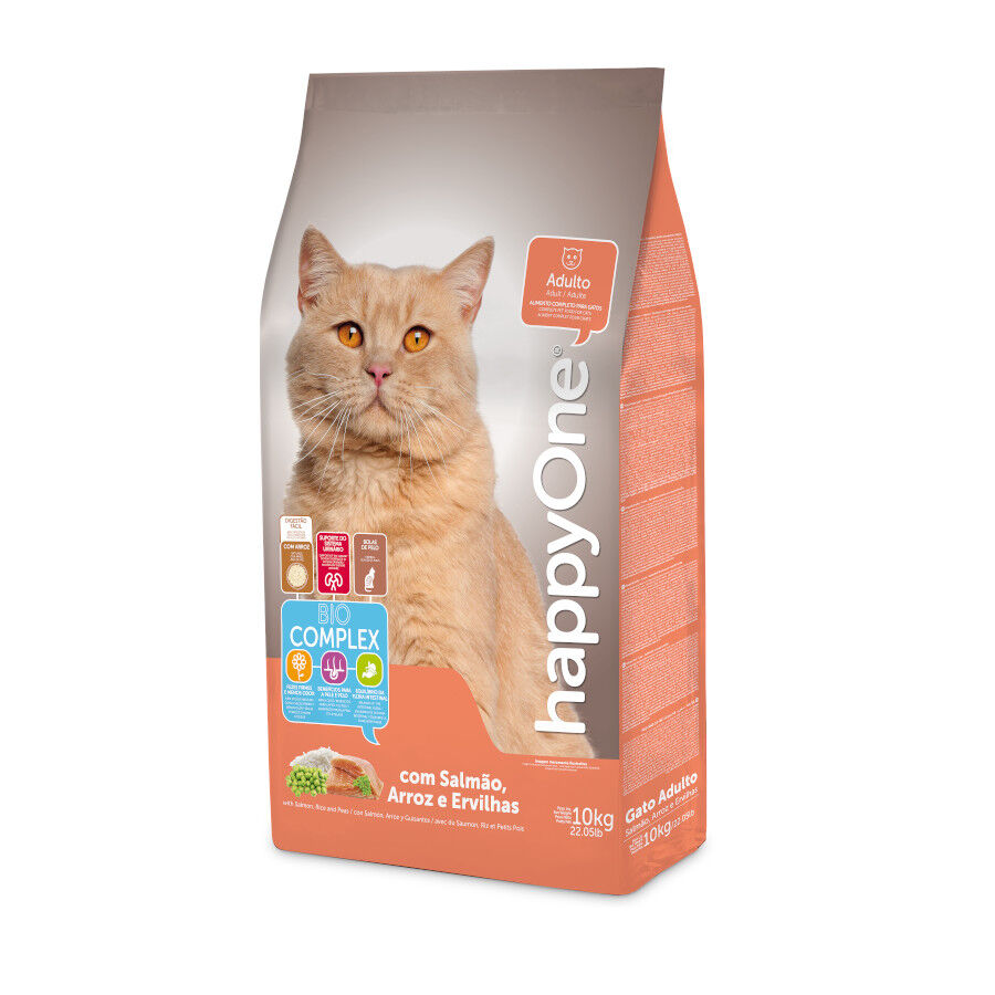 happyOne Adult Salmón pienso para gatos