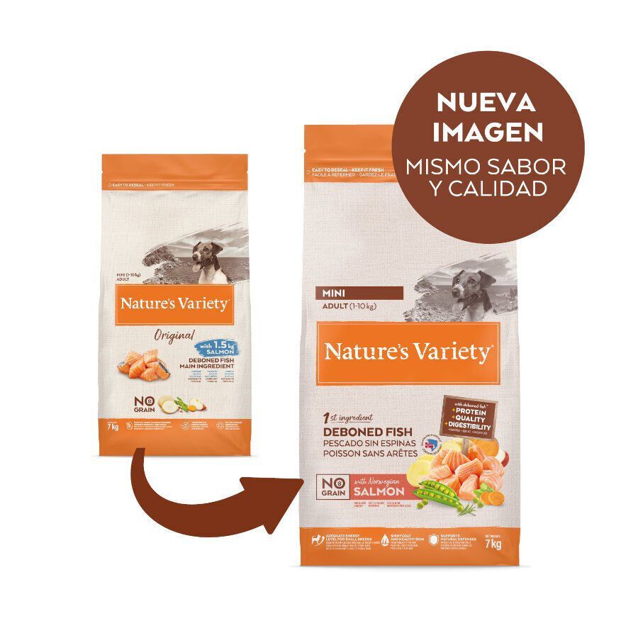 Nature&#039;s Variety No Grain Adult Mini Salmón pienso para perros thumbnail