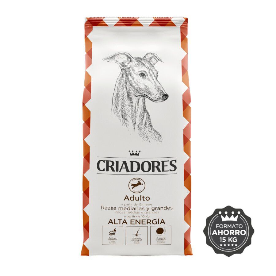 Criadores Adulto Alta Energía pienso para perros de razas medianas y grandes thumbnail