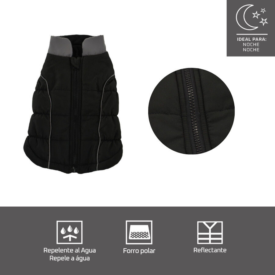 Outech Abrigo Reflectante Negro para perros thumbnail