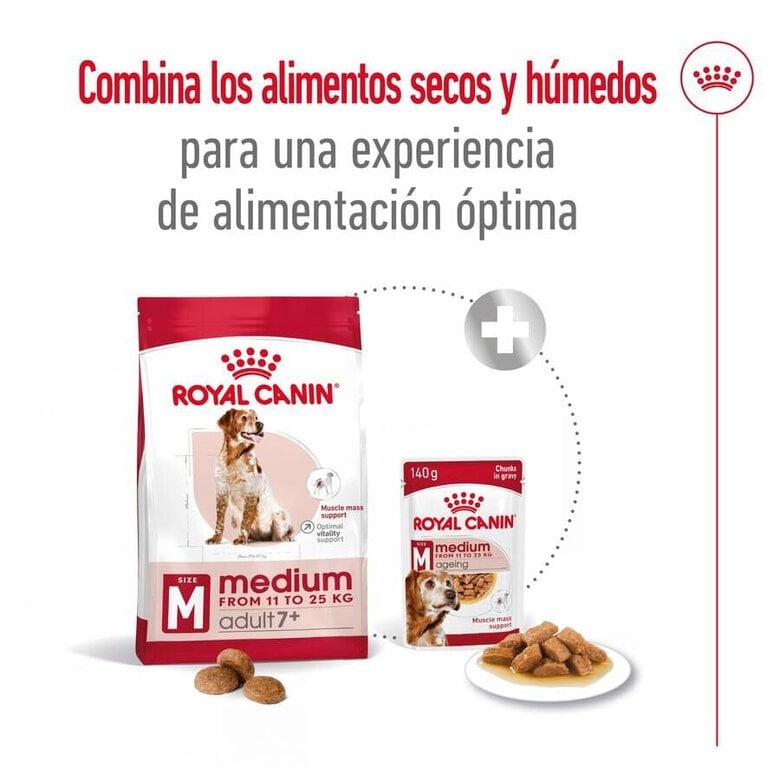15 kg Royal Canin Medium 7+ Adult pienso para perros senior,  Imagen numero 2 15 kg Royal Canin Medium 7+ Adult pienso para perros senior, , large Imagen numero 2