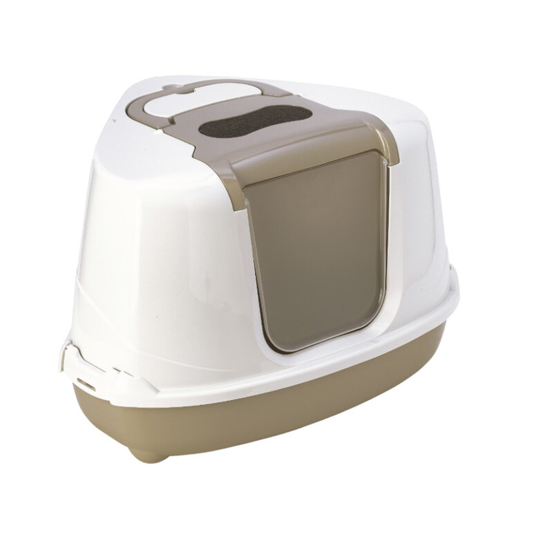 Nice Care Arenero Flip Corner Beige para gatos,  Imagen numero 2 Nice Care Arenero Flip Corner Beige para gatos, , large Imagen numero 2