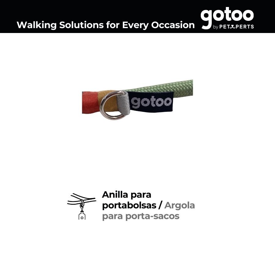 Gotoo Correa redonda verde para perros thumbnail
