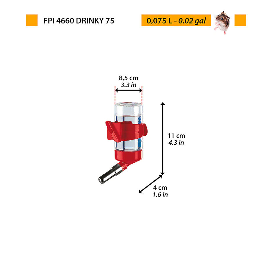 Ferplast Drinky Bebedero para roedores, , large Imagen numero 2