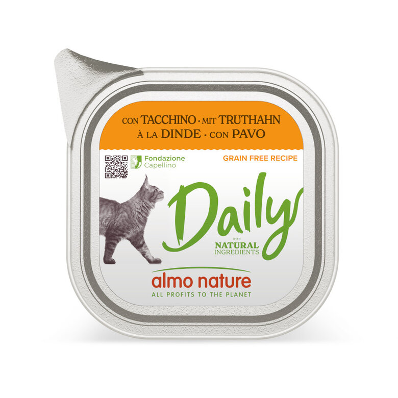 100 g Almo Nature Daily Grain Free Pavo tarrina para gatos,  Imagen numero 1 100 g Almo Nature Daily Grain Free Pavo tarrina para gatos, , large Imagen numero 1