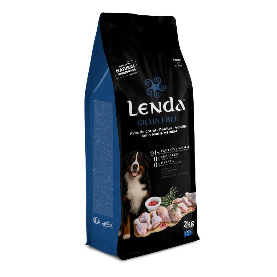 2 Kg Lenda Grain Free Pavo y Pato pienso para perros, , large Imagen numero 1