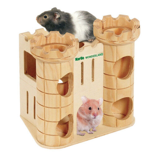 Flamingo castillo para roedores de madera Imagen numero 1