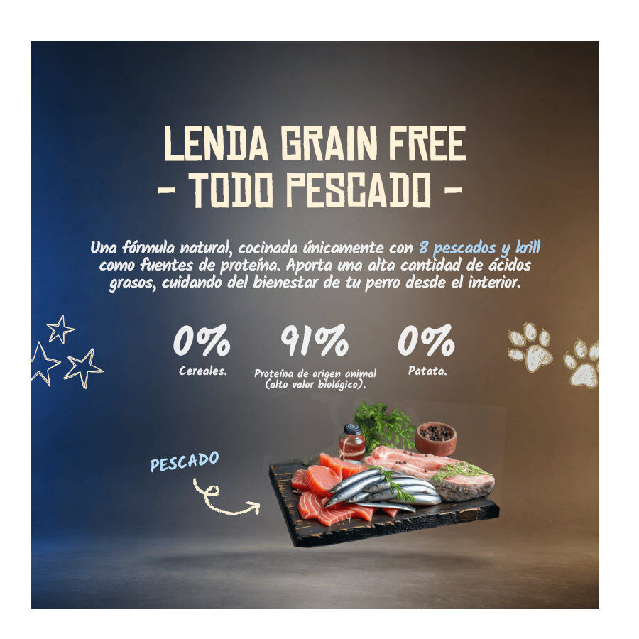 2 Kg Lenda Grain Free Pescado y Krill pienso para perros, , large Imagen numero 4