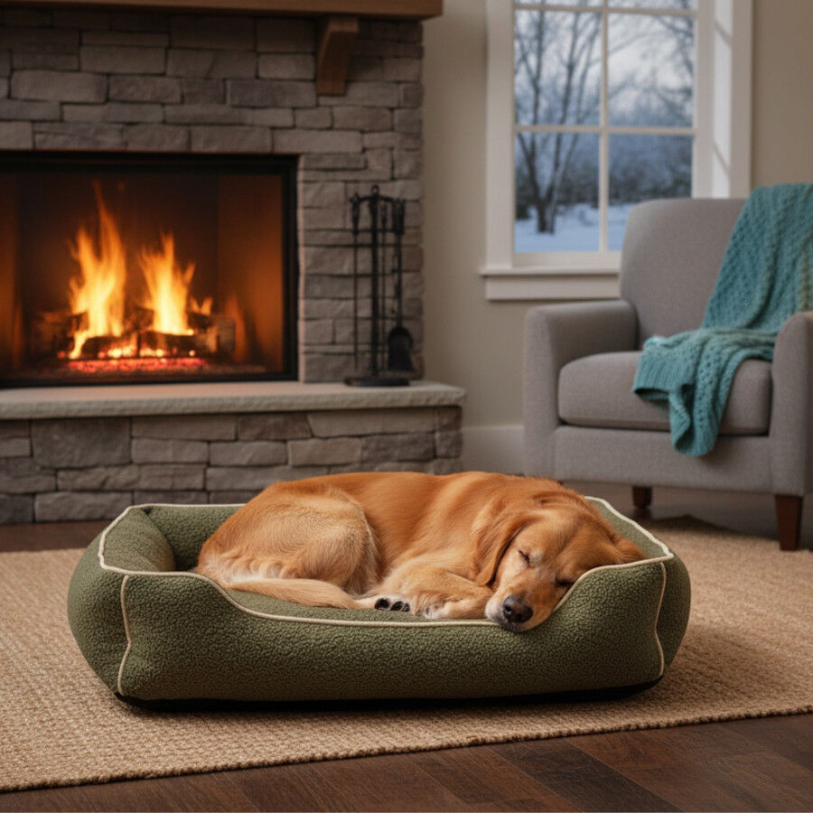 Wonder Christmas Cama Navideña Marrón para perros thumbnail