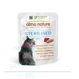 Almo Nature HFC Sterilised de Pollo y Atún en Sobre para gatos