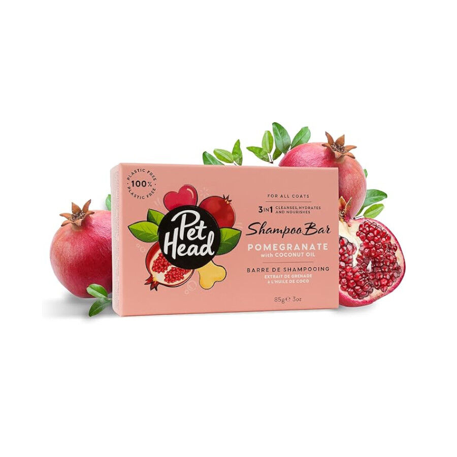 Pet Head champ&uacute; en pastilla 3 en 1 olor granada para perros, , large Imagen numero 1