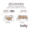 Leeby Cojín Acolchado Azul con Puntos para perros, , large indicador imagen numero 5