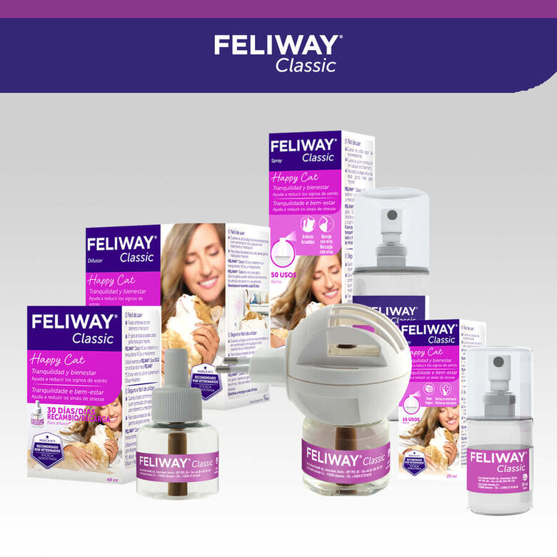 Feliway Classic Difusor y/o Recambio Tranquilizante para gatos, , large image number null