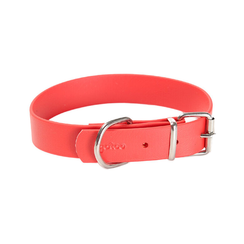 Gotoo Collar Biothane rojo para perros thumbnail