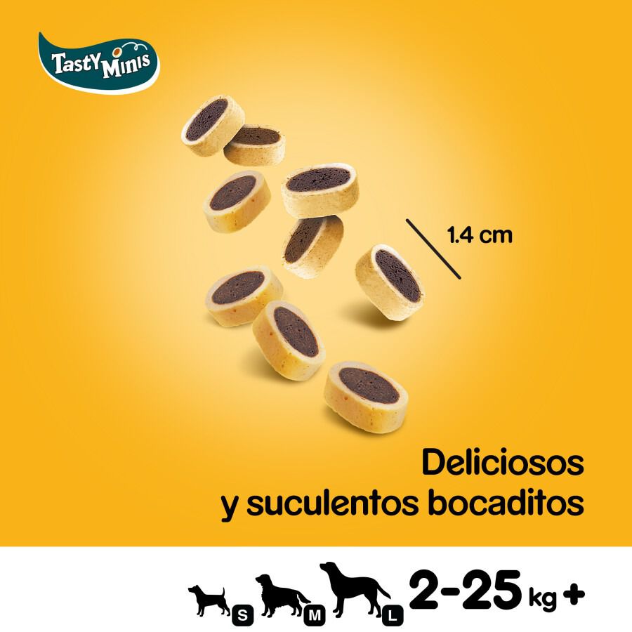 140 g Pedigree Tasty Mini Snacks Sabor Queso y Buey para Perros, , large Imagen numero 3