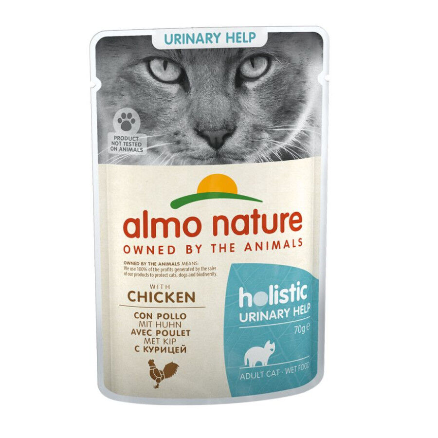 70 g Almo Nature Adult Urinary Pollo sobre para gatos, , large Imagen numero 1