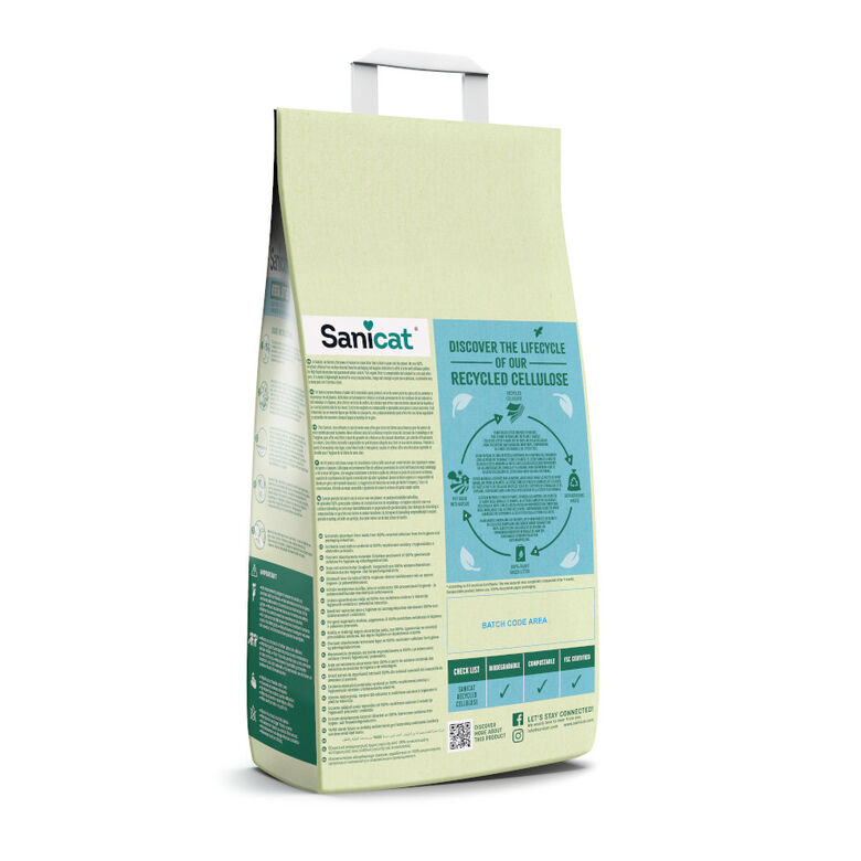 Sanicat Recycled Cellulose Lecho Natural para gatos thumbnail