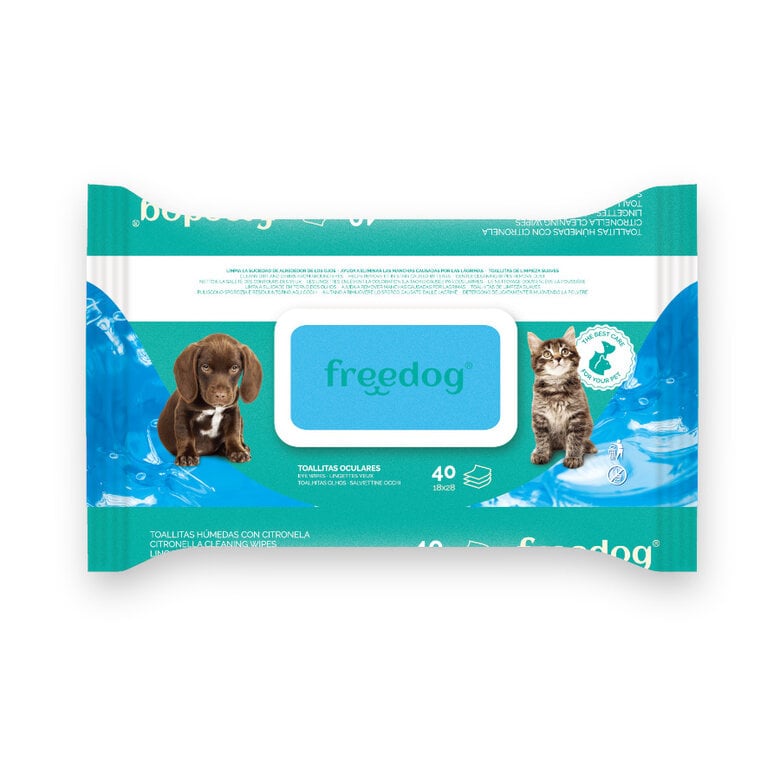 Freedog Toallitas Húmedas Oculares para perros y gatos,  Imagen numero 1 Freedog Toallitas Húmedas Oculares para perros y gatos, , large Imagen numero 1