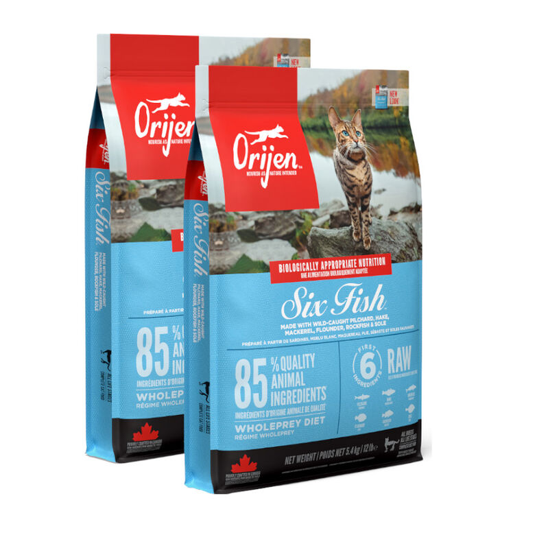 Orijen Six Fish pienso para gatos y gatitos thumbnail