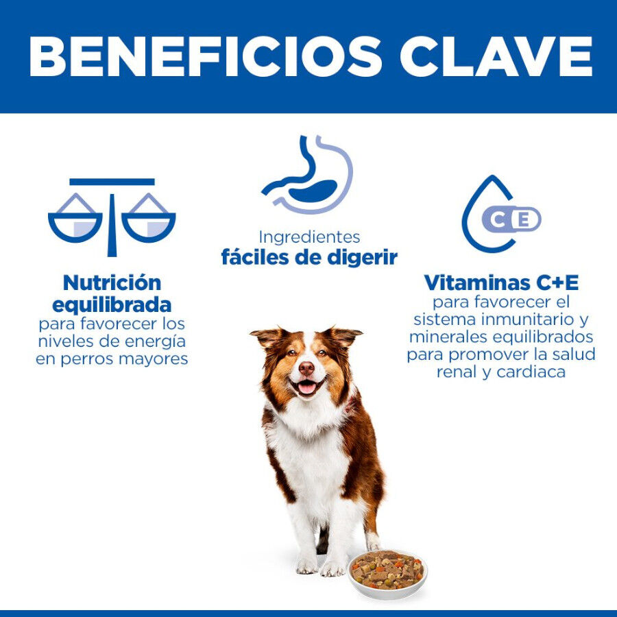 363 g Hill's Science Plan Mature Estofado con pollo y verduras lata para perros, , large Imagen numero 4