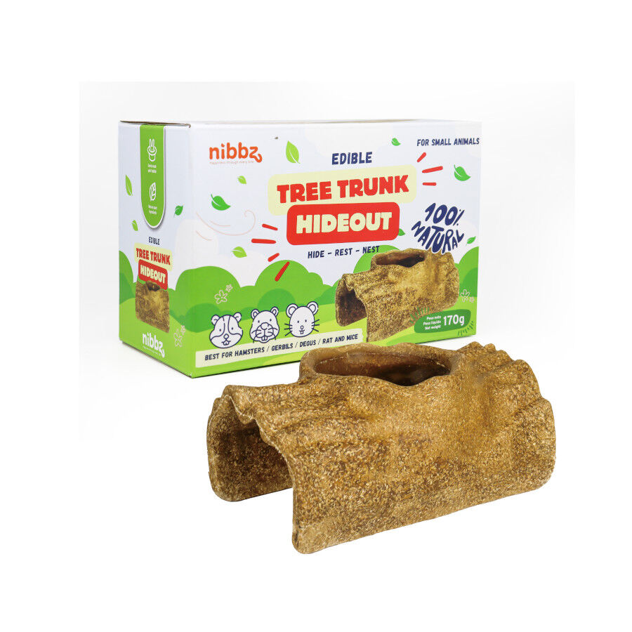 Nibbz Casa Escondite de  Arbol  Comestible complemento alimenticio para roedores, , large Imagen numero 1