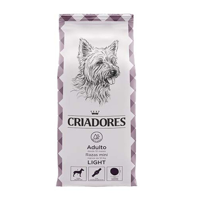 3 kg Criadores Adulto Light pienso para perros de raza mini,  Imagen numero 1 Criadores Light Razas Mini pienso perros adultos Imagen numero 1