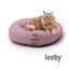 Leeby Cama Donut Antideslizante Rosa para gatos, , large indicador imagen numero 2