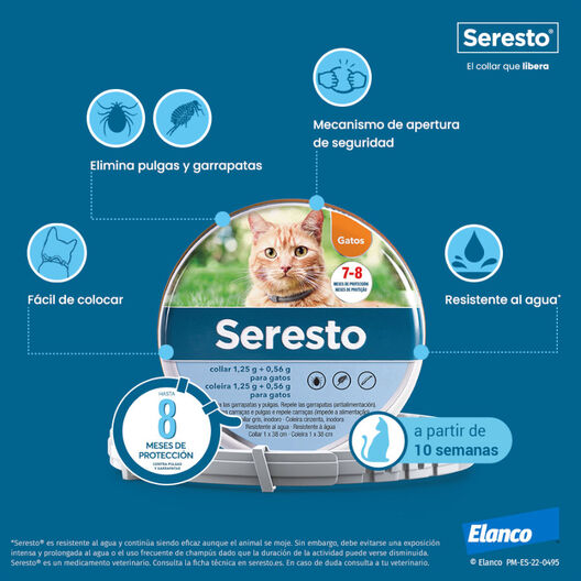 Seresto Collar Antiparasitario para gatos, , large image number null