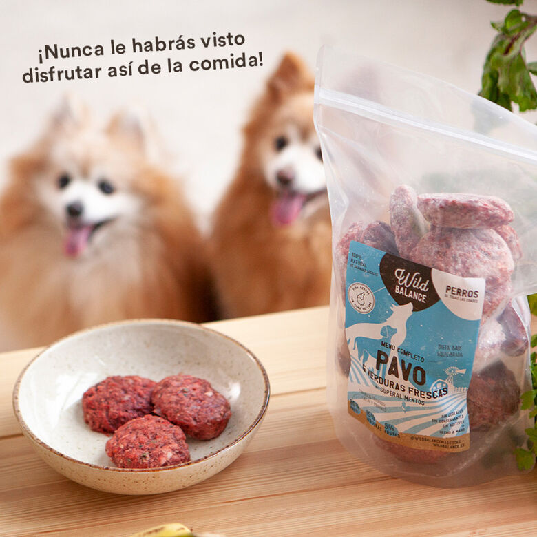 Wild Balance Menú Barf pavo con verduras comida congelada para perros thumbnail