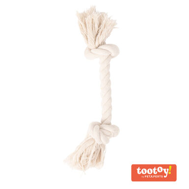 Tootoy! Pull Natural Rope Bone juguete de cuerda para perros