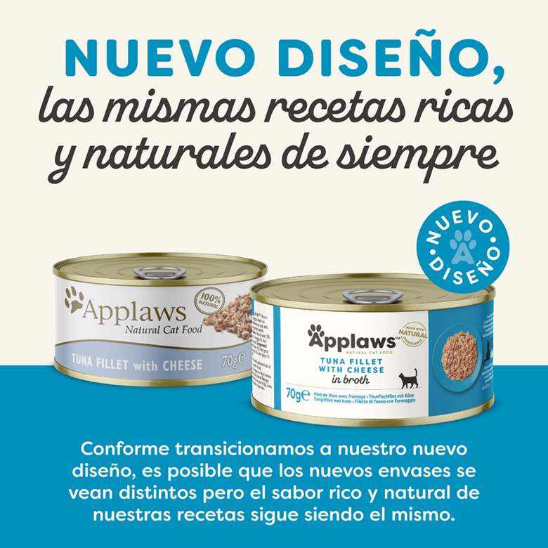 70 g Applaws Atún con Queso lata para gatos,  Imagen numero 2 70 g Applaws Atún con Queso lata para gatos, , large Imagen numero 2