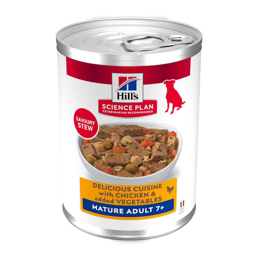 Hill's Science Plan Mature Estofado con pollo y verduras lata para perros, , large Imagen numero 1
