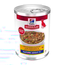 Hill's Science Plan Mature Estofado con pollo y verduras lata para perros