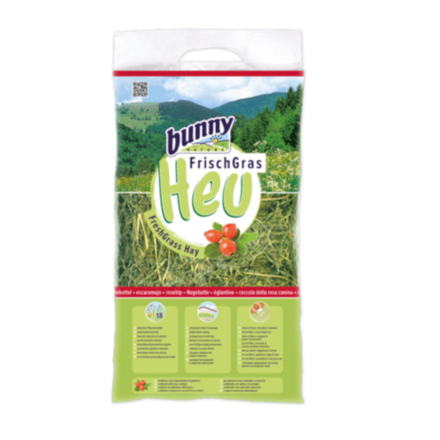 Bunny FrischGras Heno con Rosa Mosqueta para roedores, , large Imagen numero 1